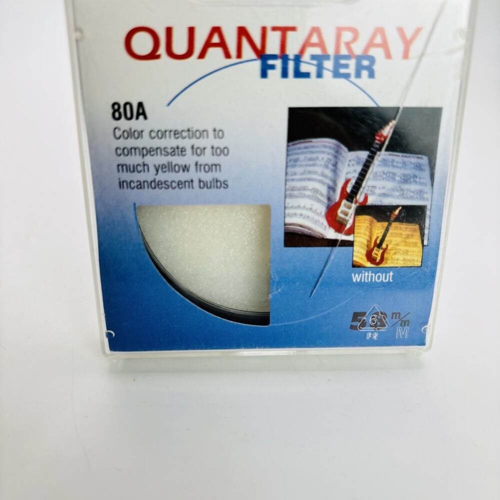 Quantaray 58mm Glass Len Filter 80A - w/ Cases - Japan. For Canon Nice Cond.
